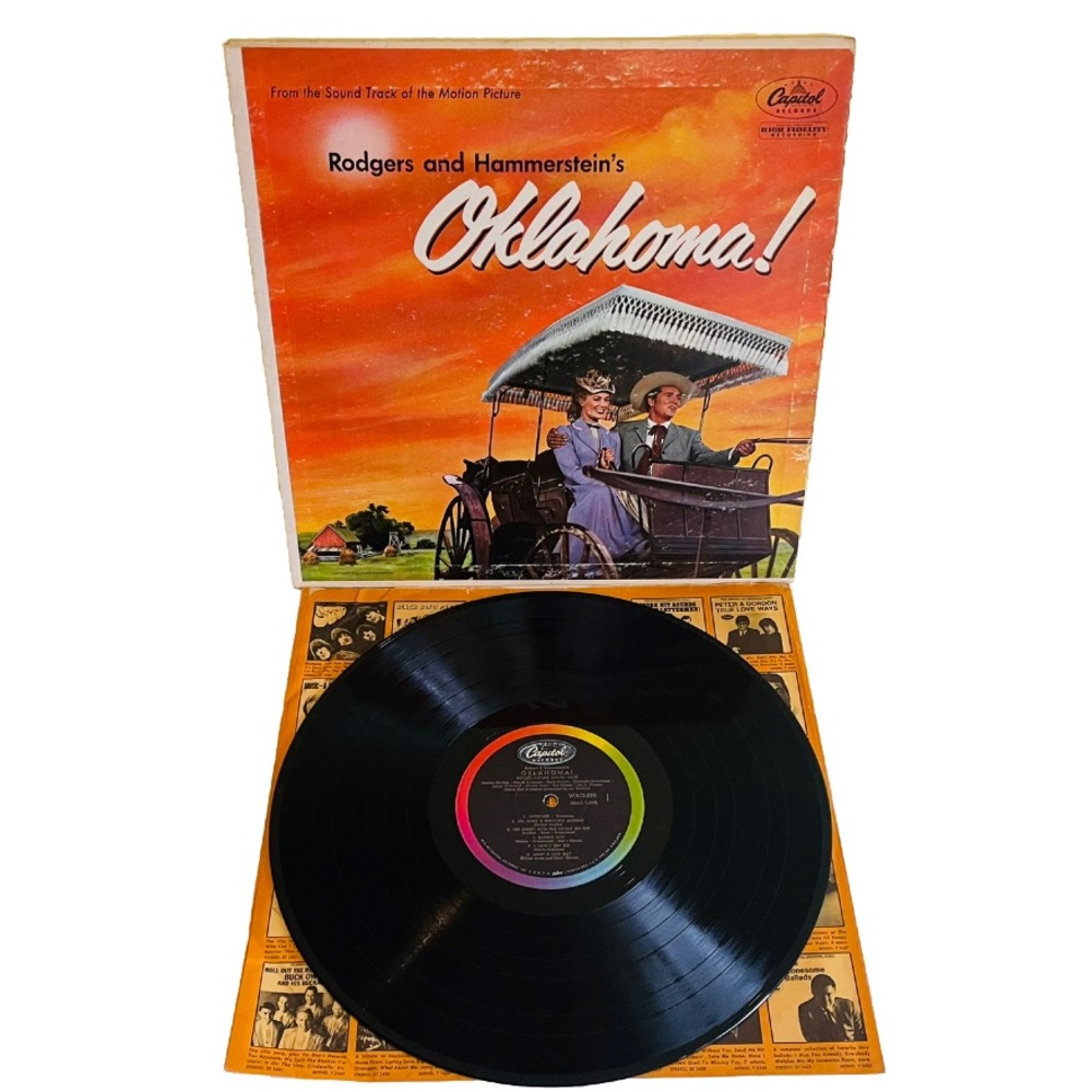 Rodgers & Hammerstein Vintage 1955 OKLAHOMA LP Vinyl Record Album, Musical, Film